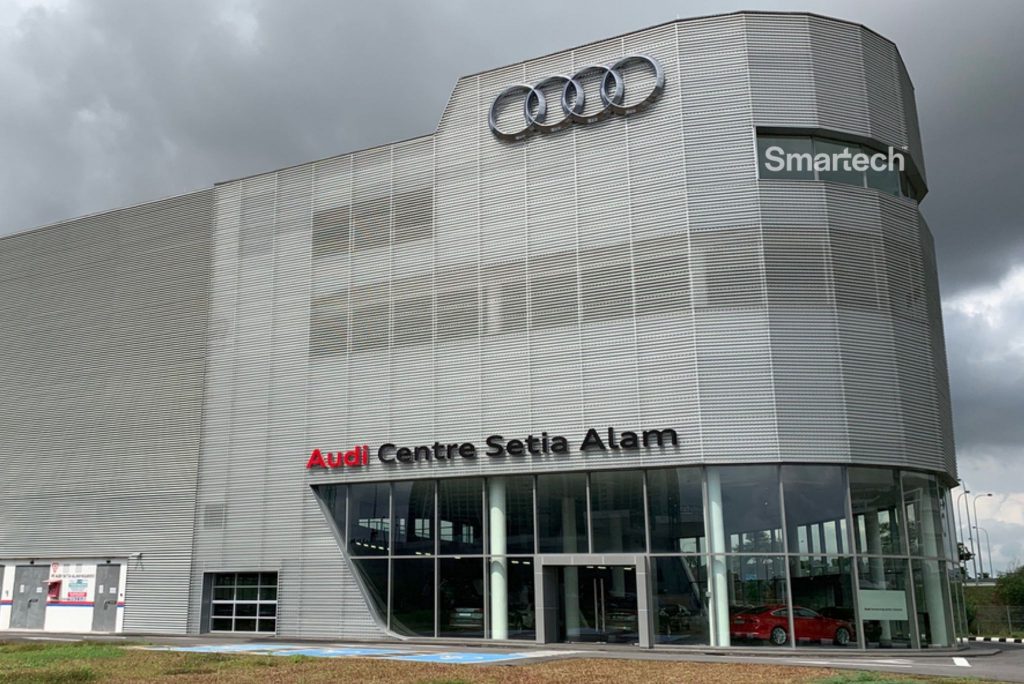 Smartech Audi Malaysia folding garage door