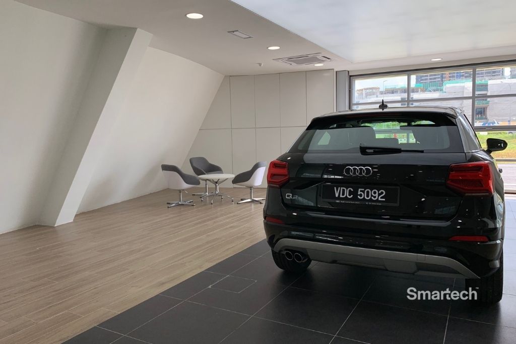 Smartech Audi Malaysia folding garage door